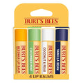 Burt's Bees Lip Balm - Beeswax, Cucumber Mint, Coconut & Pear, and Vanilla Bean Pack, With Responsibly Sourced Beeswax, Tint-Free, Natural Origin Lip Treatment, 4 Tubes, 0.15 oz.