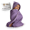 Premium Toddler Towels with Hood - Extra Soft Rayon from Bamboo Toddler Bath Towel (Purple)