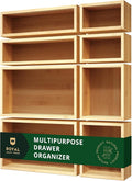 ROYAL CRAFT WOOD Bamboo Jewelry Organizer Box & Chests Set - Versatile Storage Solution for Makeup, Jewelry, and Bathroom Essentials (8 Boxes)