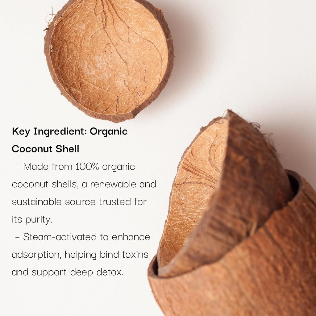 Organic Charcoal Powder Activated Charcoal Natural, Vegan, Organic, GMO Free - Large Bottle 25 oz Powder - 2pack