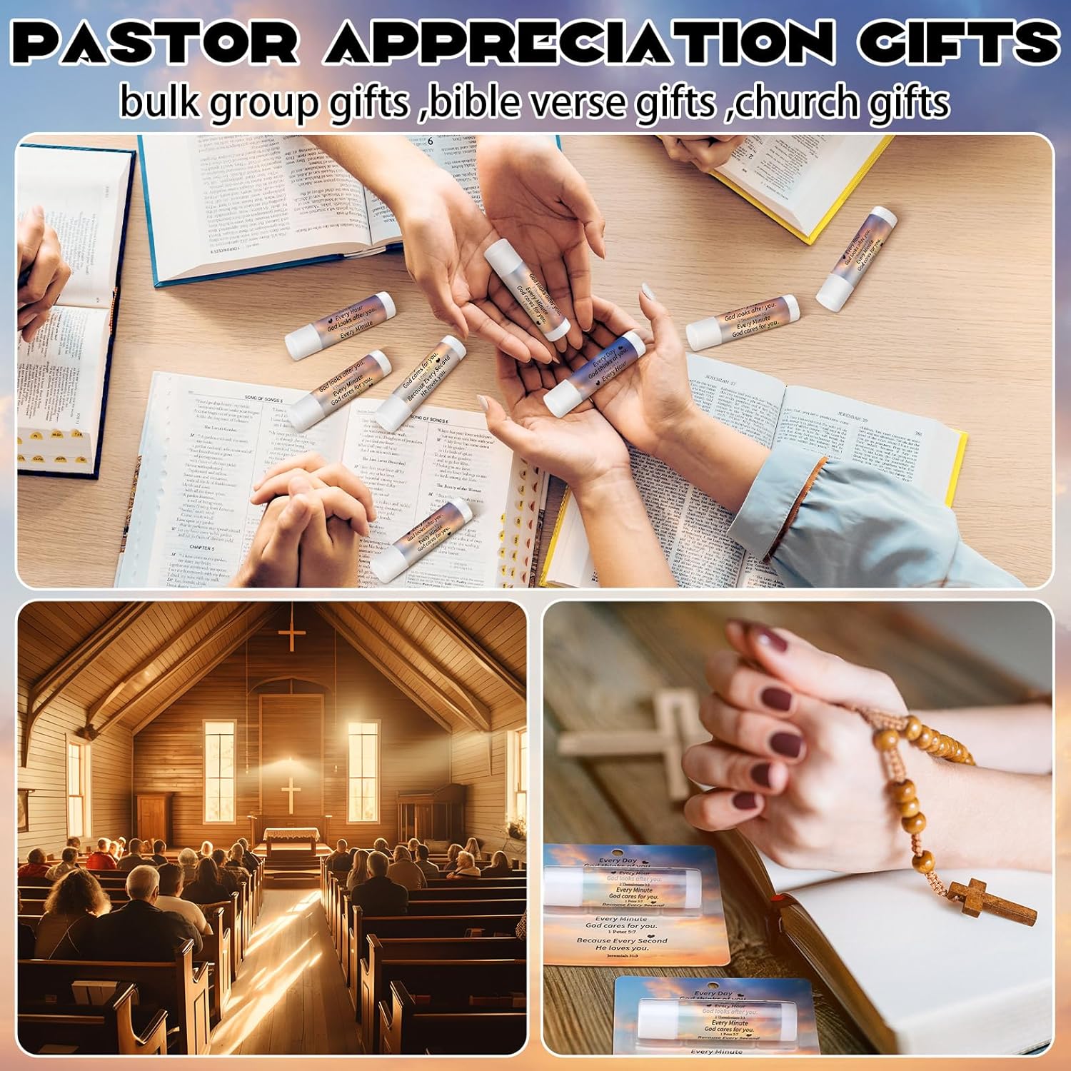 25 Pack Christmas Stylish Gifts Bible Verse Lip Balms 5 Flavor Bulk for Women Men Christian Religious Church Party Favors with Scripture Inspirational Gifts for Coworkers Staff