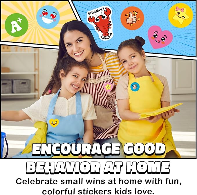 1120Pcs Motivational Reward Stickers for Kids and Students, Includes Stars, Smiley Faces, Hearts, A+, Thumbs Up, and Fun Pun Designs, Must-Have for Elementary Teachers and Homeschool Classroom
