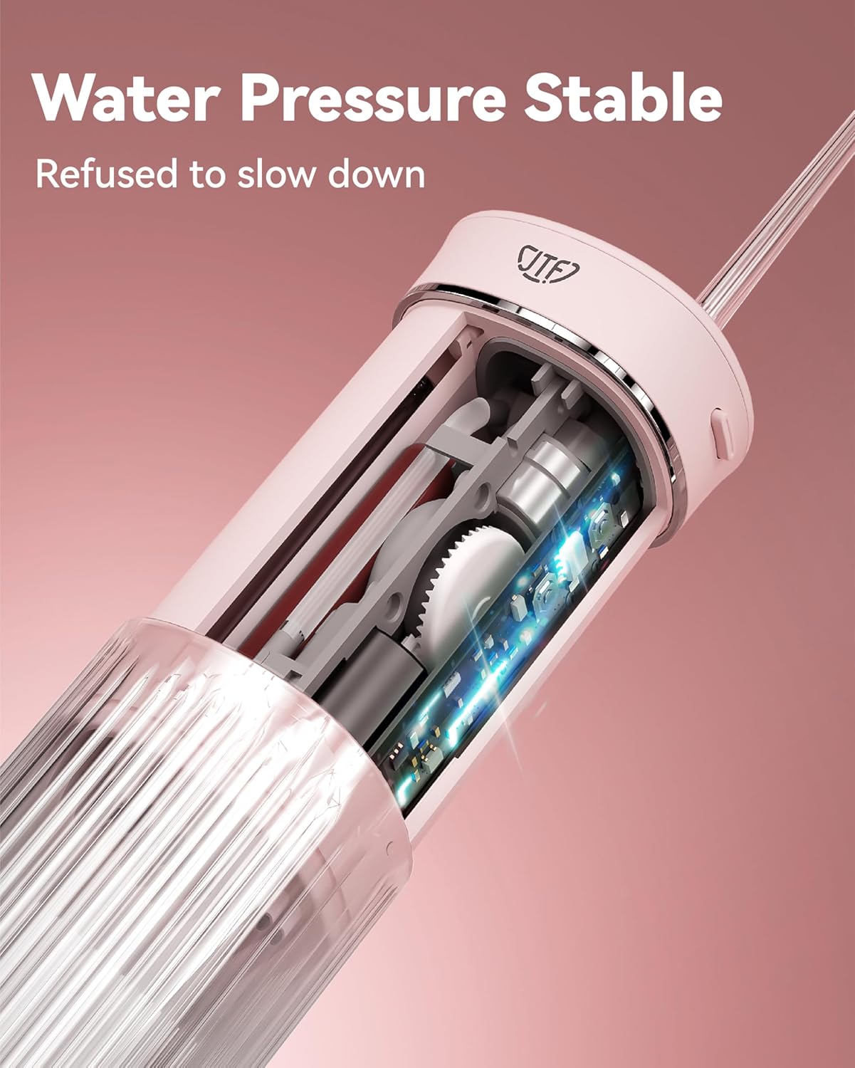 Portable Mini Water Dental Flosser for Teeth Cleaning Pick,Travel Oral Irrigator with Telescopic Water Tank,4 Modes and Waterproof Design-Perfect for Braces,Bridges,Home&Travel Dental Care