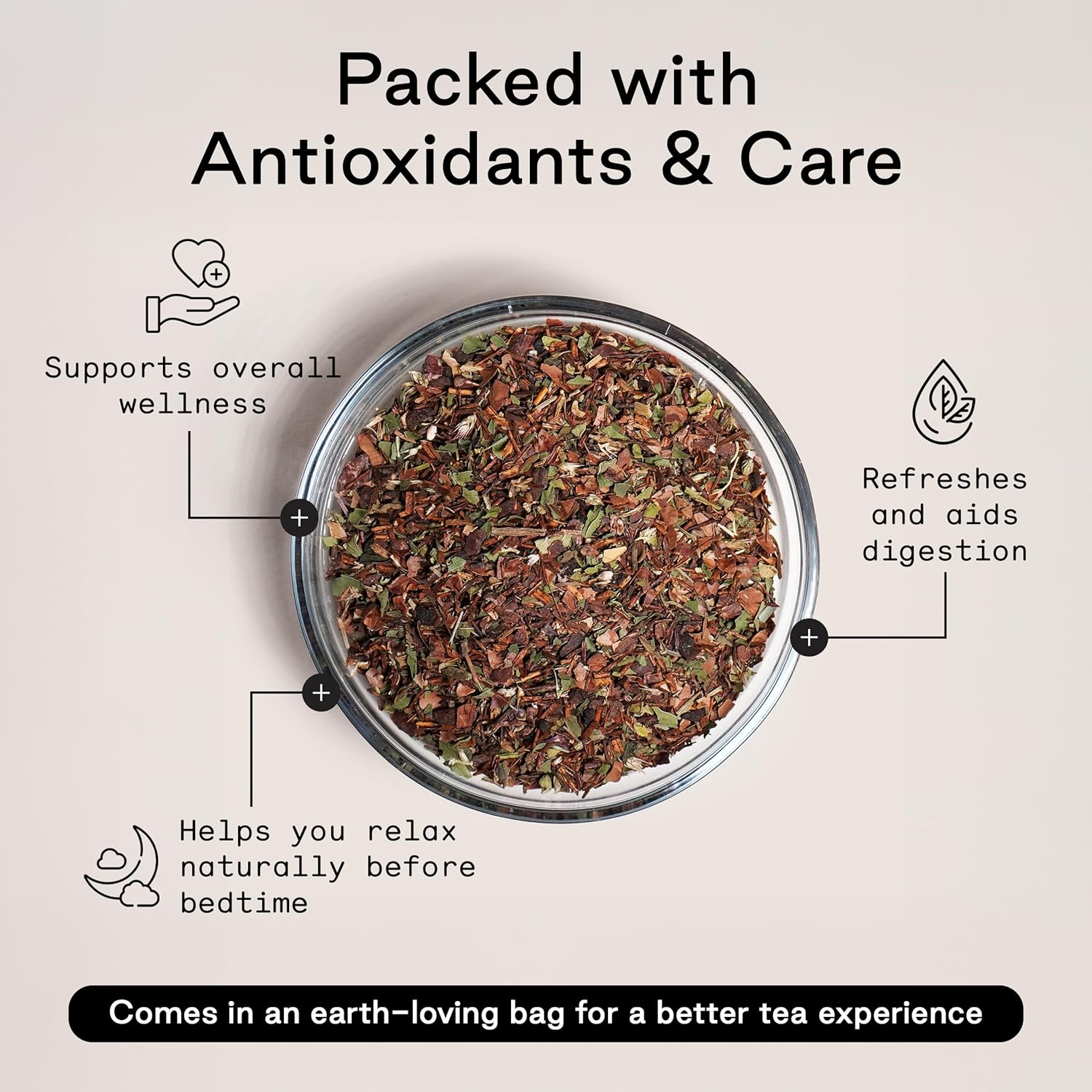 Firebelly Tea After Dinner Mint, Organic Chocolate & Mint Tea with Valerian Root for Sleep, Loose Leaf Herbal Drink, Caffeine-Free, For Relaxing Nighttime, 3.5 oz, Pack of 1