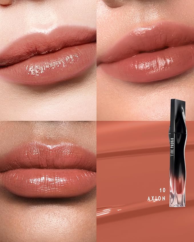 STELLAR DUST LIP STAIN-Waterproof and Transferproof Lip Tint For Women, Glossy Finish Lip Gloss, Lightweight High Coverage, Long Lasting, Stocking Stuffers For Teen Girls (10)