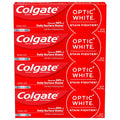 Colgate Optic White Stain Fighter Teeth Whitening Toothpaste, Anticavity Fluoride Toothpaste for Whitening Teeth, Helps Remove Daily Surface Stains, Clean Mint Paste, 4 Pack, 4.2 oz