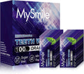 MySmile Teeth Wipes 100pcs Disposal Finger Brush Deep Cleaning Wipes Oral Brush Ups Tooth Wipes For Teeth Cleaning, Oral Freshes Mint Flavor