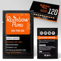 RainbowPana 120 Count Flushable Wipes for Men: ON-THE-GO, Individually Wrapped | Butt Wipes, Travel Wipes | Lightly Scented - Vitamin C, E, Aloe, Plant Extract | Hypoallergenic, Sensitive Skin