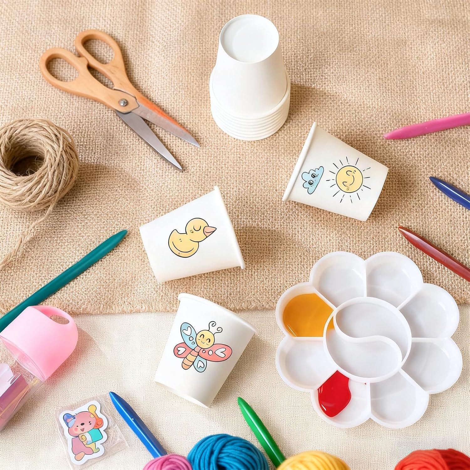 tchrules 1000pcs Bathroom Paper Cups, Disposable Mouthwash Cups Mini Paper Cups for Home, Office, School, Hotel & Travel(1000, 3 oz)