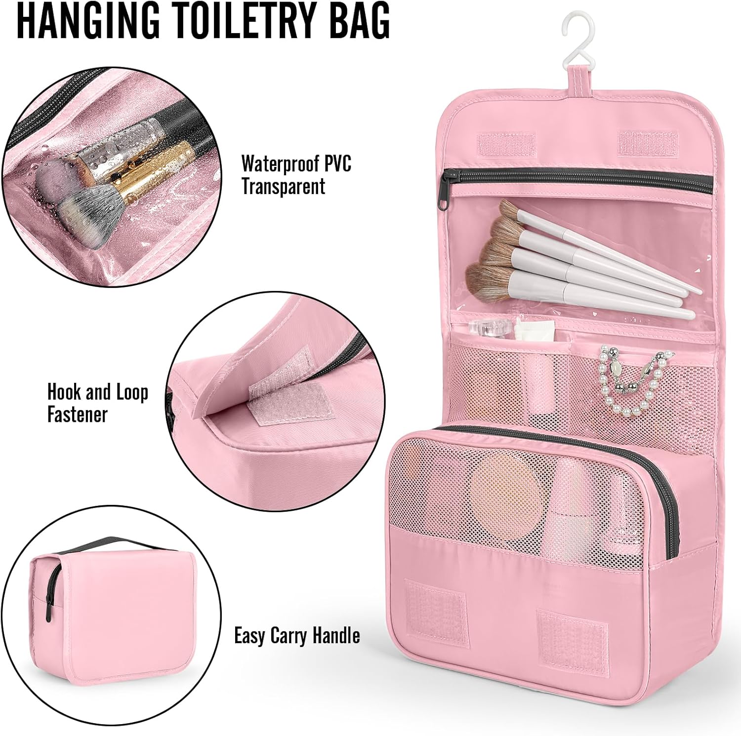 Veken 10 Set Packing Cubes for Travel Essential, Suitcase Organizer Bags in 4 Sizes, Carry-On Luggage Accessories with Large Laundry & Hanging Toiletry Bag, Must-Have for Airplane, Road Trip & Camping