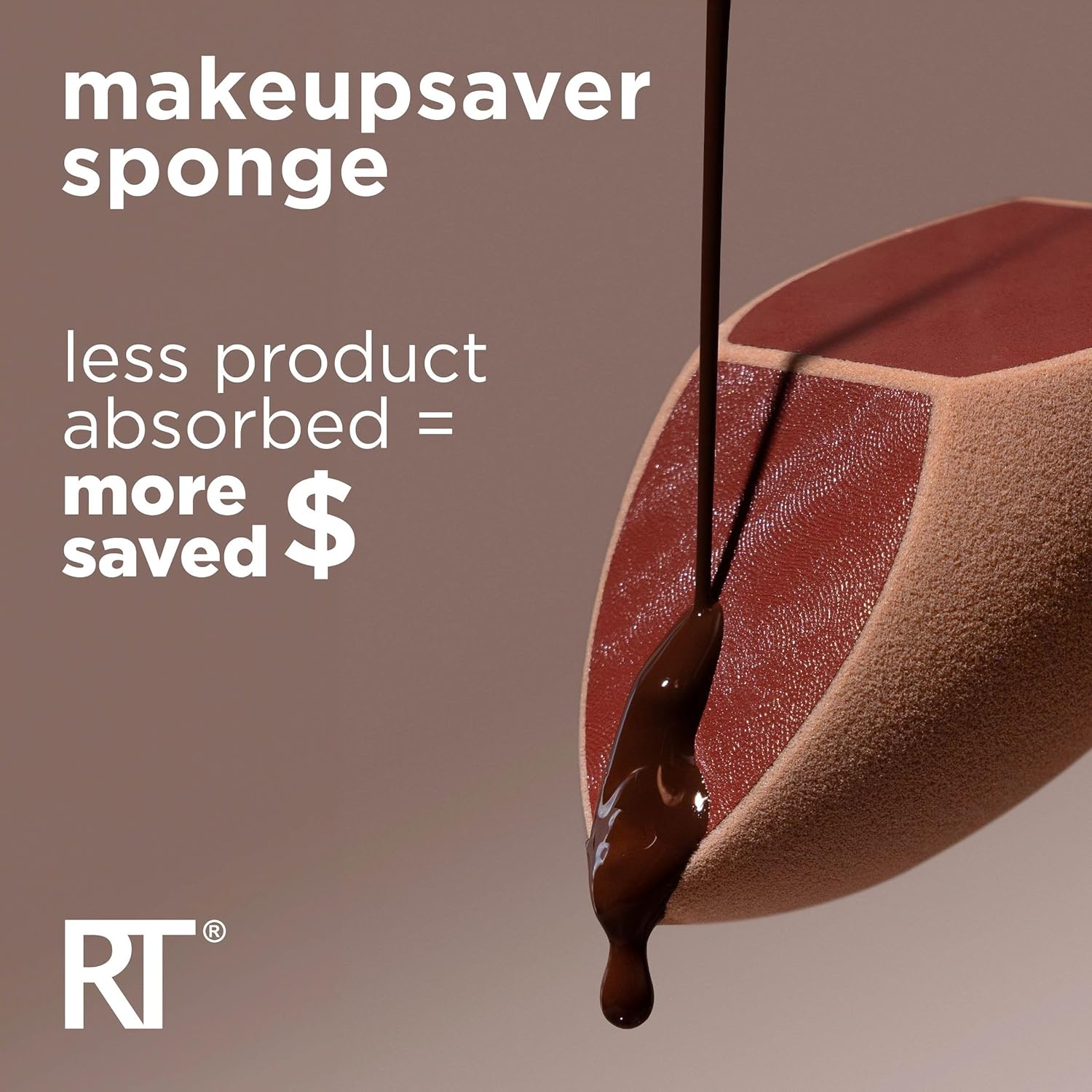 Real Techniques Makeupsaver Sponge + Brush Trio, Makeup Blending Sponge & Brushes For Liquid & Cream Foundation, Natural Finish & Reduces Makeup Waste, Cruelty & Latex-Free, 3 Piece Set