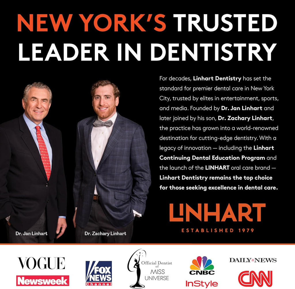 LINHART Whitening Toothpaste – Teeth Whitening, Enamel Strengthening Toothpaste with Mint Flavor (2 Pack)