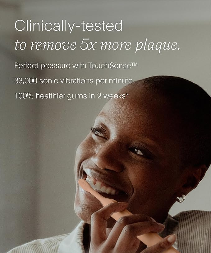 SURI 2.0 New Sonic Electric Toothbrush with Pressure Sensor & UV-Cleaning Travel Case | 1 Month+ Battery | Electric Toothbrush for Adults | Travel Toothbrushes | Tooth Brush | Pink