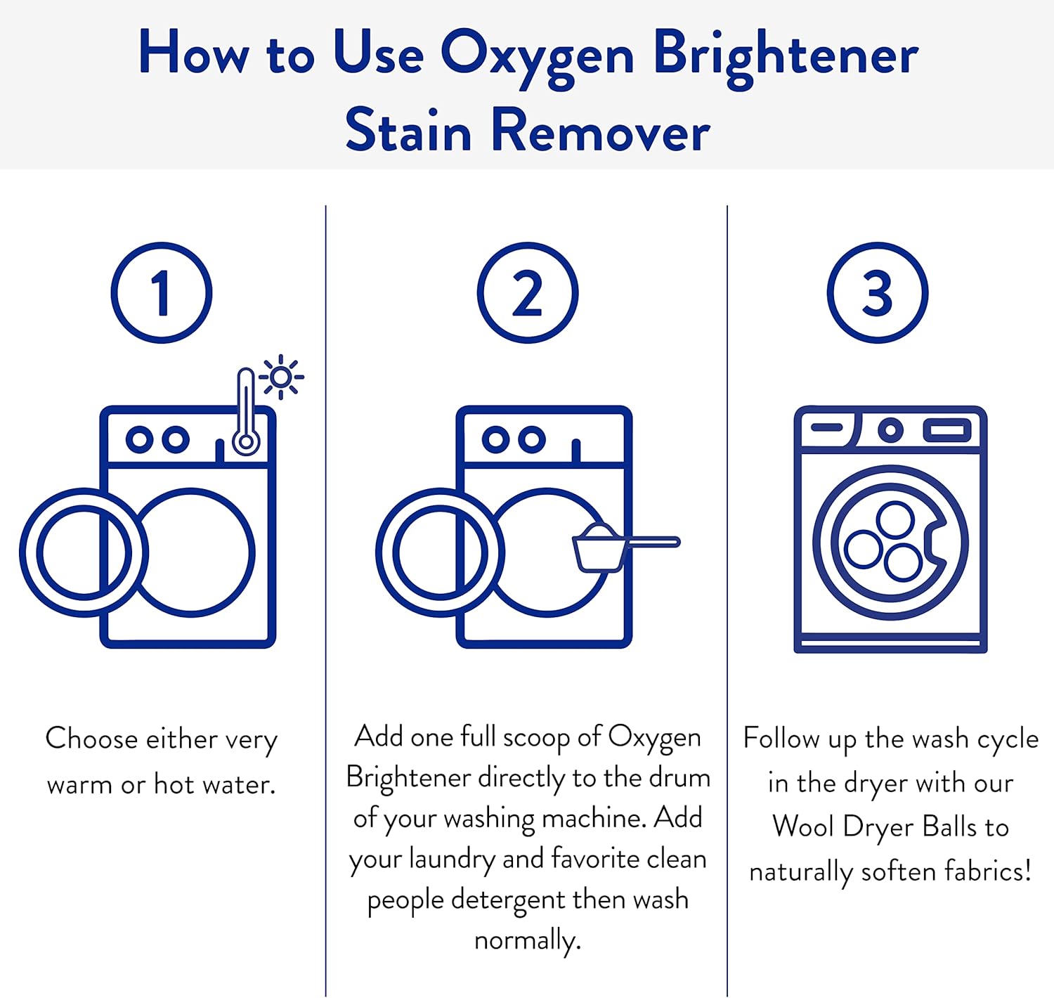 The Clean People Oxygen Brightener Stain Remover | Bleach Alternative, Simple Ingredients, Brightens Dull Whites AND Colors | 79 oz 2 Pack