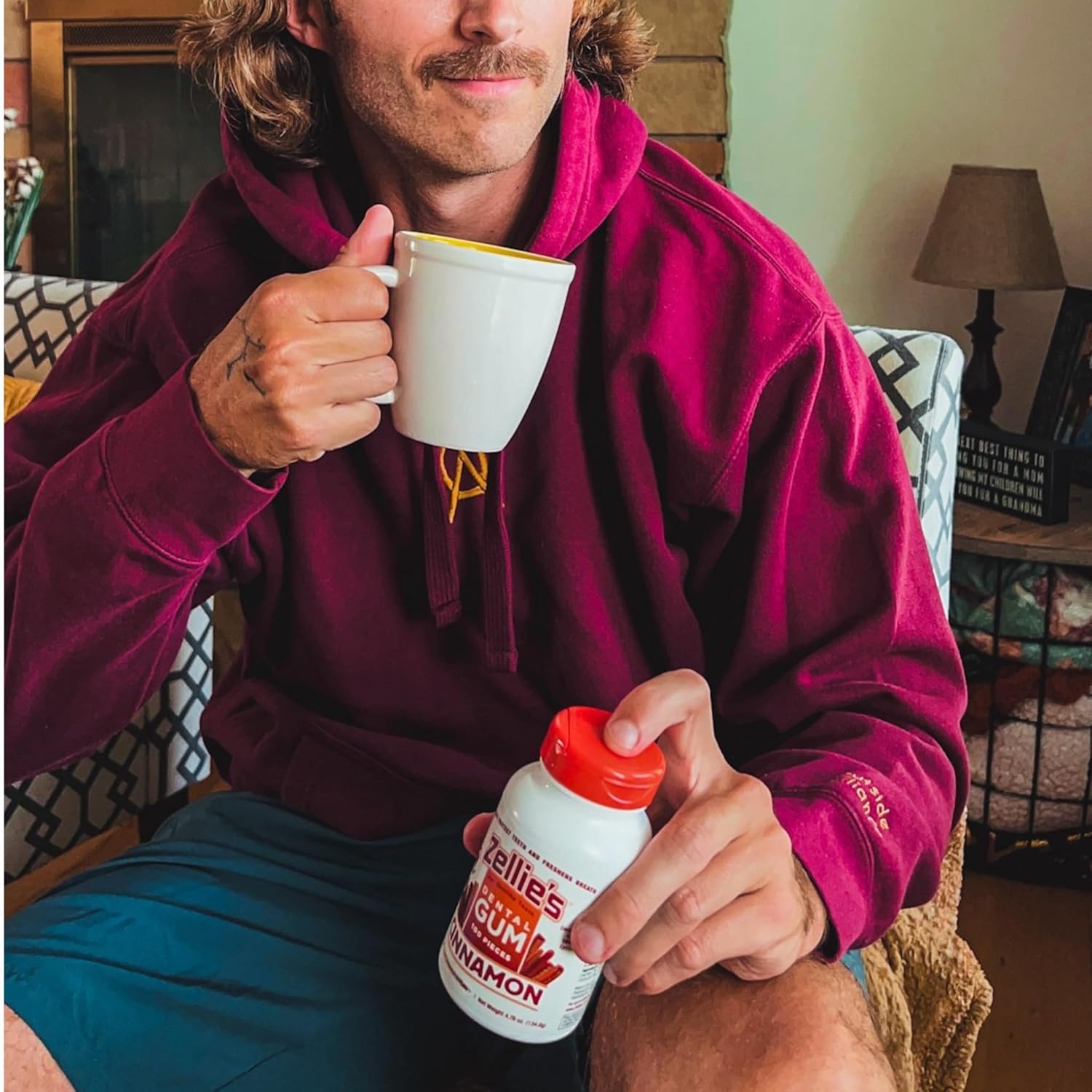 Zellie’s | 100% Xylitol | Gum Gift Set | Peppermint, Spearmint, Fresh Fruit, & Cinnamon | No Aspartame, Gluten Free, Vegan & Kosher Gum (100 Count – Pack of 4)