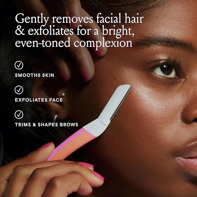 Billie - Dermaplane Refill Blades - Stainless Steel Blades with Safety Micro-guards - Nickel-free - Gently Exfoliates Skin - 3 count (Pack of 12)