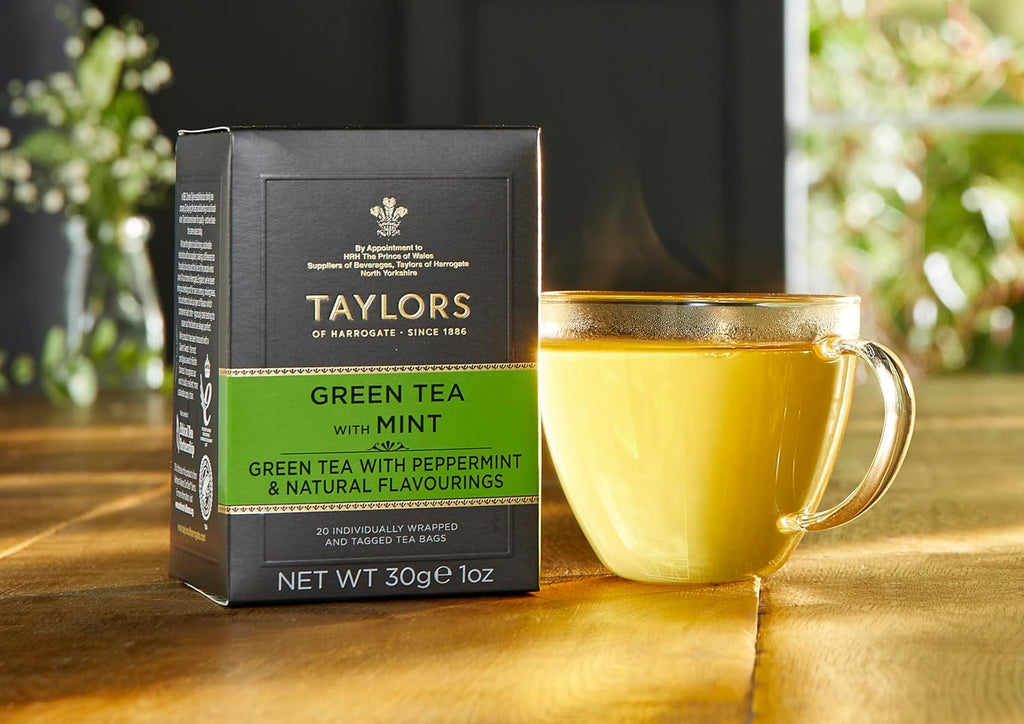 Taylors of Harrogate Green Tea with Mint, 20 Count (Pack of 1)