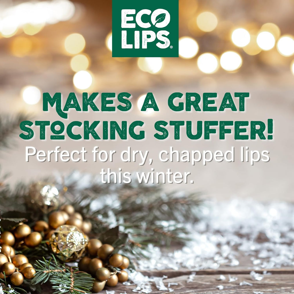 Eco Lips Sparkling Vanilla Mint Candy Cane Lip Mask and Sugar Lip Scrub for Holiday Gifting, Stocking Stuffers, 0.25 oz. (2 ct)