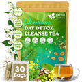 FreshDrinkUS, 30 Teabags of Herbal Day Cleanse Tea – 30 Day Program | Refreshing Mint Blend with Dandelion, Senna & Hibiscus | Naturally Supports Wellness & Light-Feeling | Caffeine-Free Herbal Tea