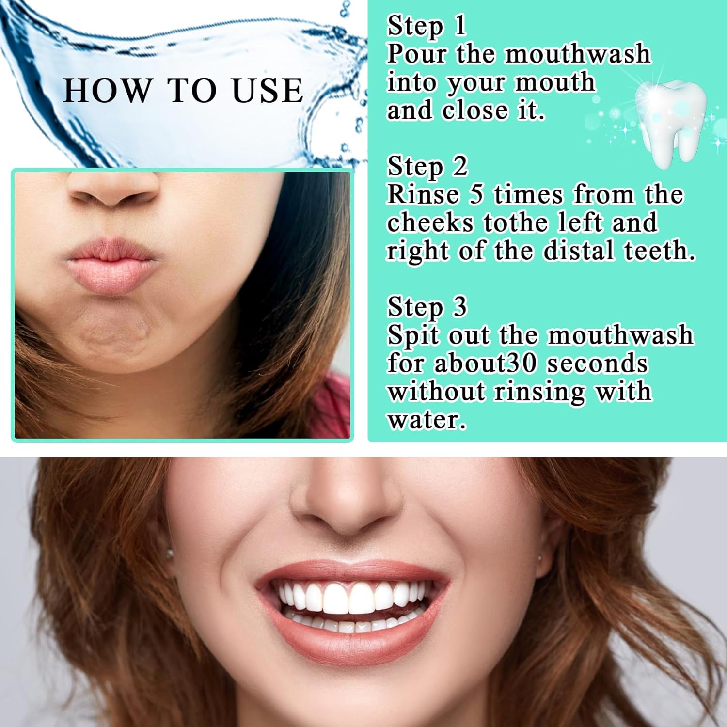 Travel Size Mouthwash,Mini Mouthwash Travel Size Bulk Portable Mouth Wash Set,Individual Small Travel Mouth Wash Packets for Fresh Breath(Pack of 60) A12