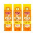 O'Keeffe's Lip Repair SPF 35 Lip Balm - Stick (3 Pack) - Sun-Safe Moisturizer for Extremely Cracked, Dry Lips