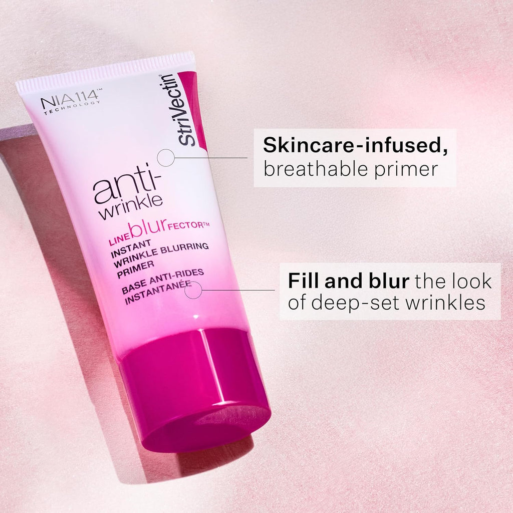 StriVectin Line BlurFector™ Instant Wrinkle Blurring Primer, Skin Primer to help blur and fill the look of wrinkles, Makeup Primer for Smooth Skin, 1 oz.