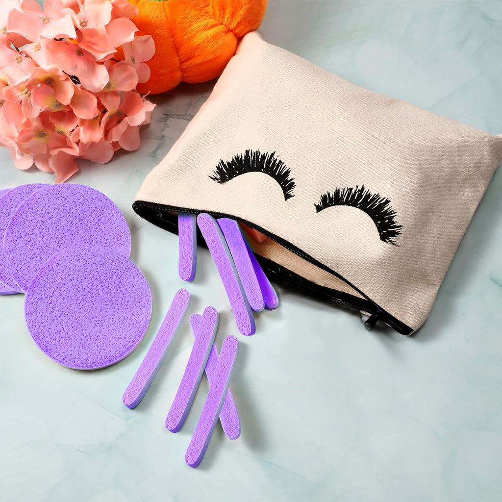 Patelai 120 Pieces Compressed Facial Sponge for Estheticians Face Makeup Removal Cleansing Sponge Pad Exfoliating Spa Wash Round Facial Cleansing Pads Supplies(Purple)