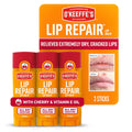 O'Keeffe's Lip Repair Lip Balm with Cherry & Vitamin E Oil - Stick (3 Pack) - Moisturizer for Extremely Cracked, Dry Lips