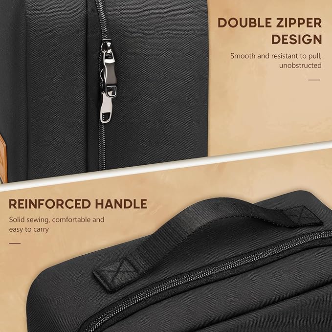 Toiletry Bag for Men,Travel Toiletry Organizer,Travel Essentials Dopp Kit,Water Resistant Shaving Bag for Toiletries Accessories -Black