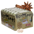 VerMints Organic Breath Mints - Real, Lasting Chai Flavored Pastilles - Breath Fresheners in Travel Mint Tins - Non-GMO, Nut Free, Gluten Free, Kosher & Vegan Candy - 1.41oz (Pack of 6)