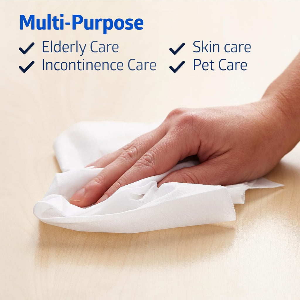 Medline Ultrasoft Dry Baby Wipes, Gentle Disposable Cleansing Cloths, 1,200 Count, Dry Wipe Size is 7 x 13 inches, Great for Sensitive Skin and can be used as Baby Washcloths, Incontinence Wipes