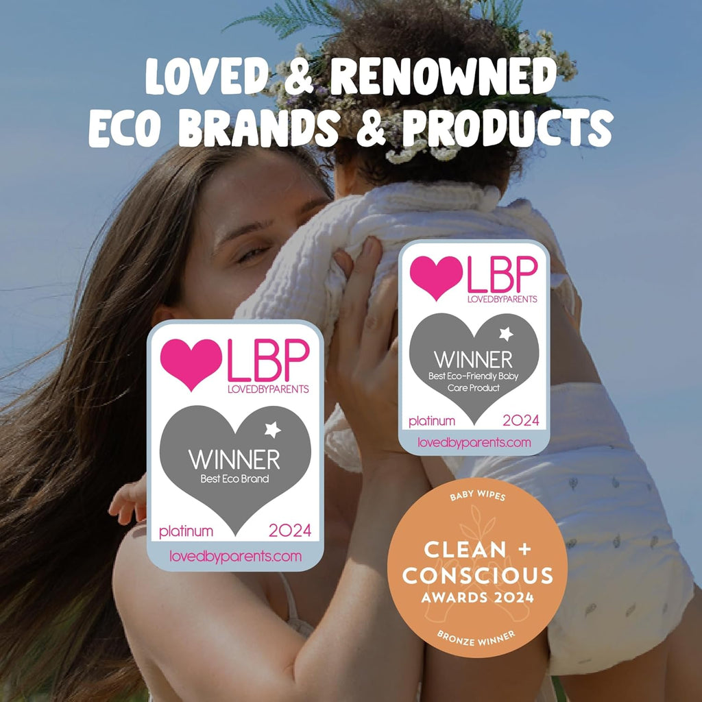 Naty Compostable XXL Baby Wipes - Unscented, 100% Plant-Based, Plastic-Free, Fragrance-Free, Hypoallergenic for sensitive skin and Dermatologically Tested (XXL - 600 Count - 12 Packs of 50)