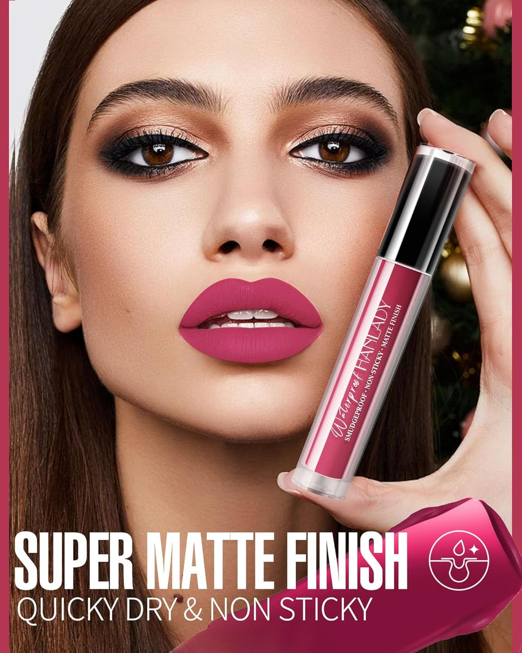 Rose Red Lipstick Long Lasting Lipsticks for Women Smudgeproof Transferproof Cruelty Free Lip Makeup, 905 Bad Guy