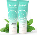 BURST Fluoride Free Whitening Toothpaste for Stain Removal (4.7oz/2 Pack/Wild Mint) | for Sensitive Teeth | with Xylitol | Vegan, Gluten & SLS Free