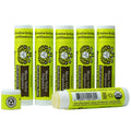 Moon Valley Organics Beeswax Lip Balm for Moisturizing Lips and Cuticles (TROPICAL COCONUT LIME, 6-Pack)