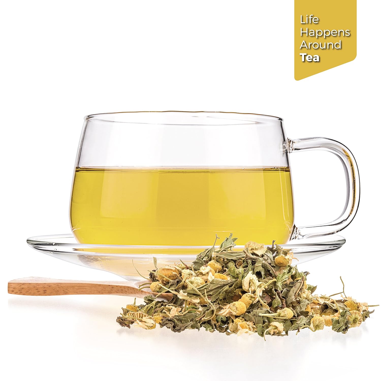 Tealyra - Chamomile and Spearmint - Herbal Loose Leaf Tea - Calming and Relaxing Tea - Caffeine-Free - 100% Natural Ingredients - 110g (4-ounce)