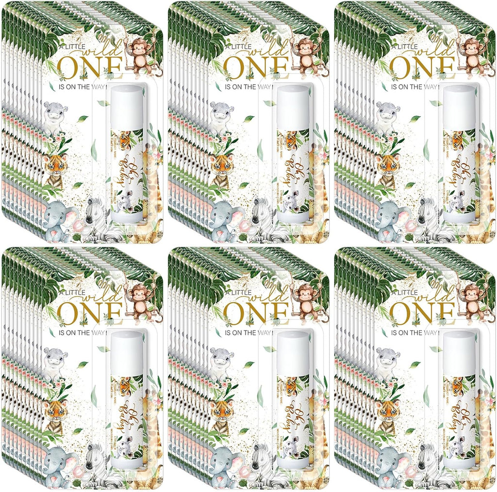 30 Pack Christmas Safari Baby Shower Games Prizes Party Gifts Bulk Lip Balms Favors for Winners Adults Guests Gender Reveal Favors Decorations Baby Shower Souvenirs Gift Bags Stocking Stuffers