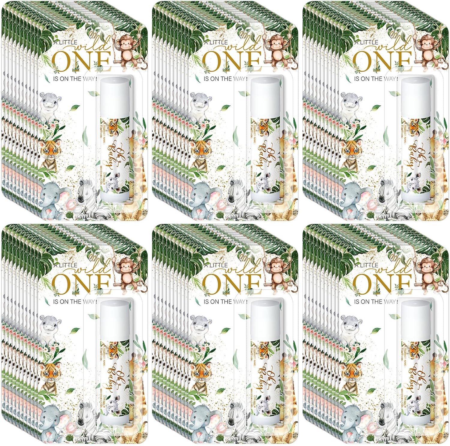 30 Pack Christmas Safari Baby Shower Games Prizes Party Gifts Bulk Lip Balms Favors for Winners Adults Guests Gender Reveal Favors Decorations Baby Shower Souvenirs Gift Bags Stocking Stuffers