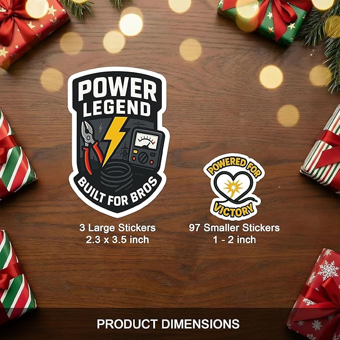 100 PCS Hard Hat Stickers Pack, Vinyl Waterproof Funny Decals with Welding Tools Safety Work Quotes, Gift for Construction Workers Mechanics Engineers Electricians Laptop Water Bottle Toolbox