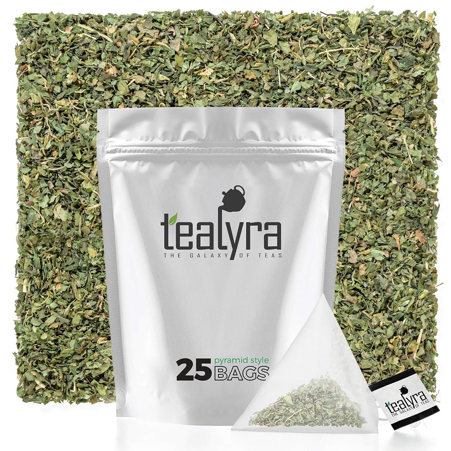 Tealyra - Lullaby - 25 Bags - Nettle - Hemp Leaves - Peppermint - Calming and Relaxing Herbal Loose Leaf Tea - Caffeine-Free - 25 Sachets