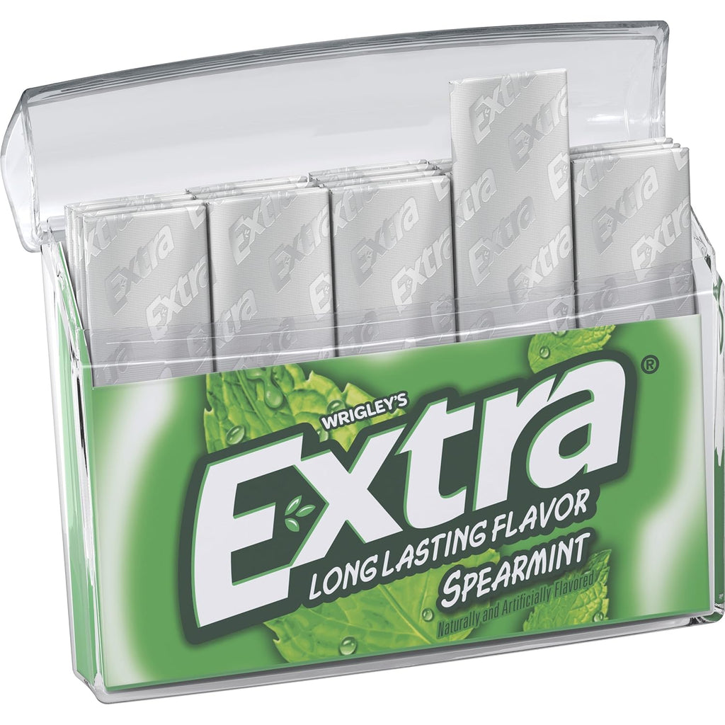 EXTRA Spearmint Sugar Free Chewing Gum, Bulk Gum Packs - 35 Sticks (Pack of 6)
