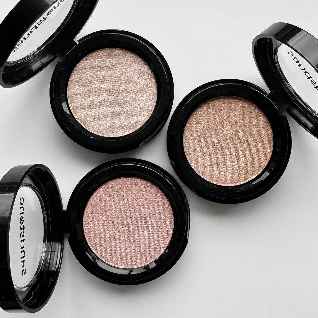 Sandstone Scandinavia Highlighter – Hypoallergenic Face Highlighter - High Glossy Face Illuminator with Natural Finish - Pearl Shimmer - Smooth silky Powder Makeup (Rose Glow, 3 g)