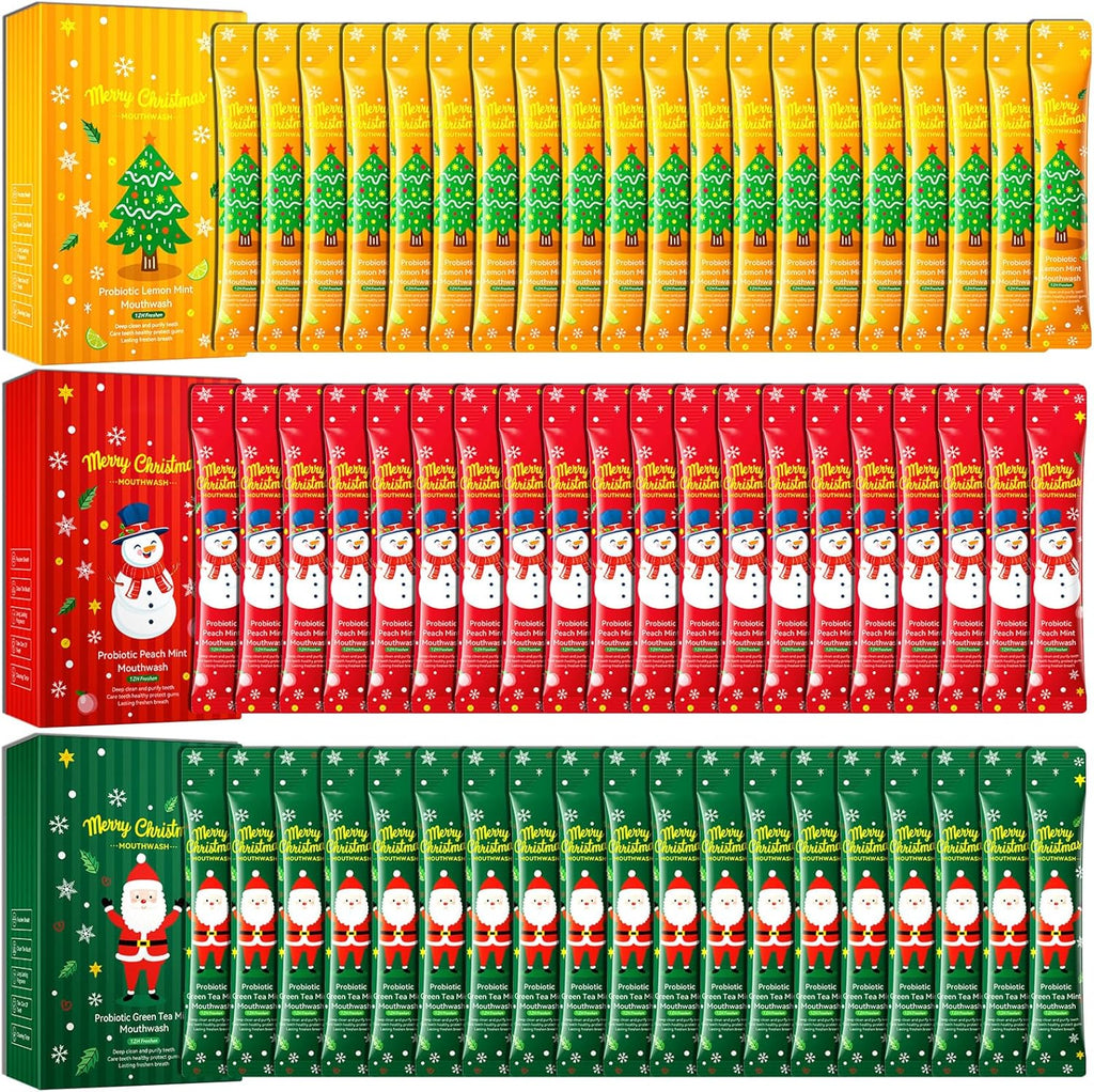 Travel Size Mouthwash,Mini Mouthwash Travel Size Bulk Portable Mouth Wash Set,Individual Small Travel Mouth Wash Packets for Fresh Breath(Pack of 60) A42