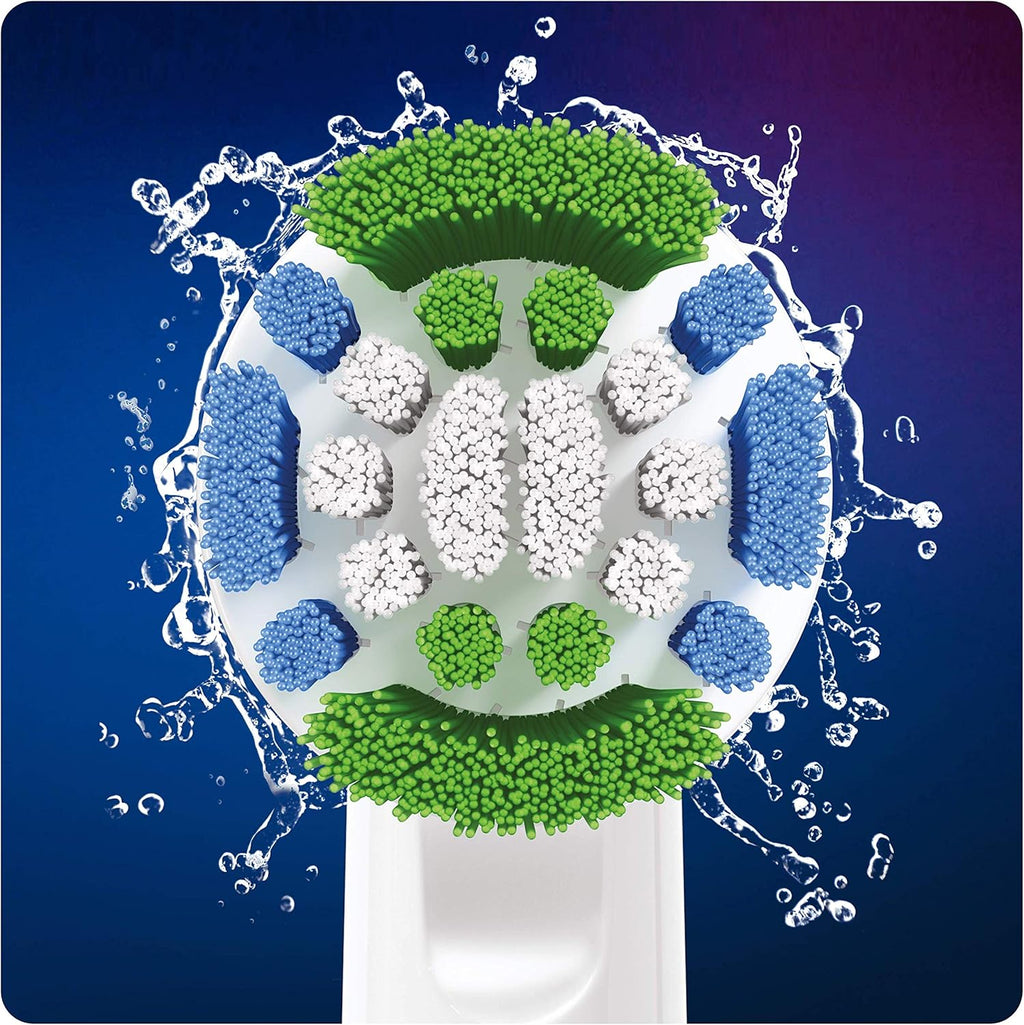 Oral-B Clean Maximiser Precision Clean Electric Toothbrush Heads, Plate Removal, Pack of 3, White