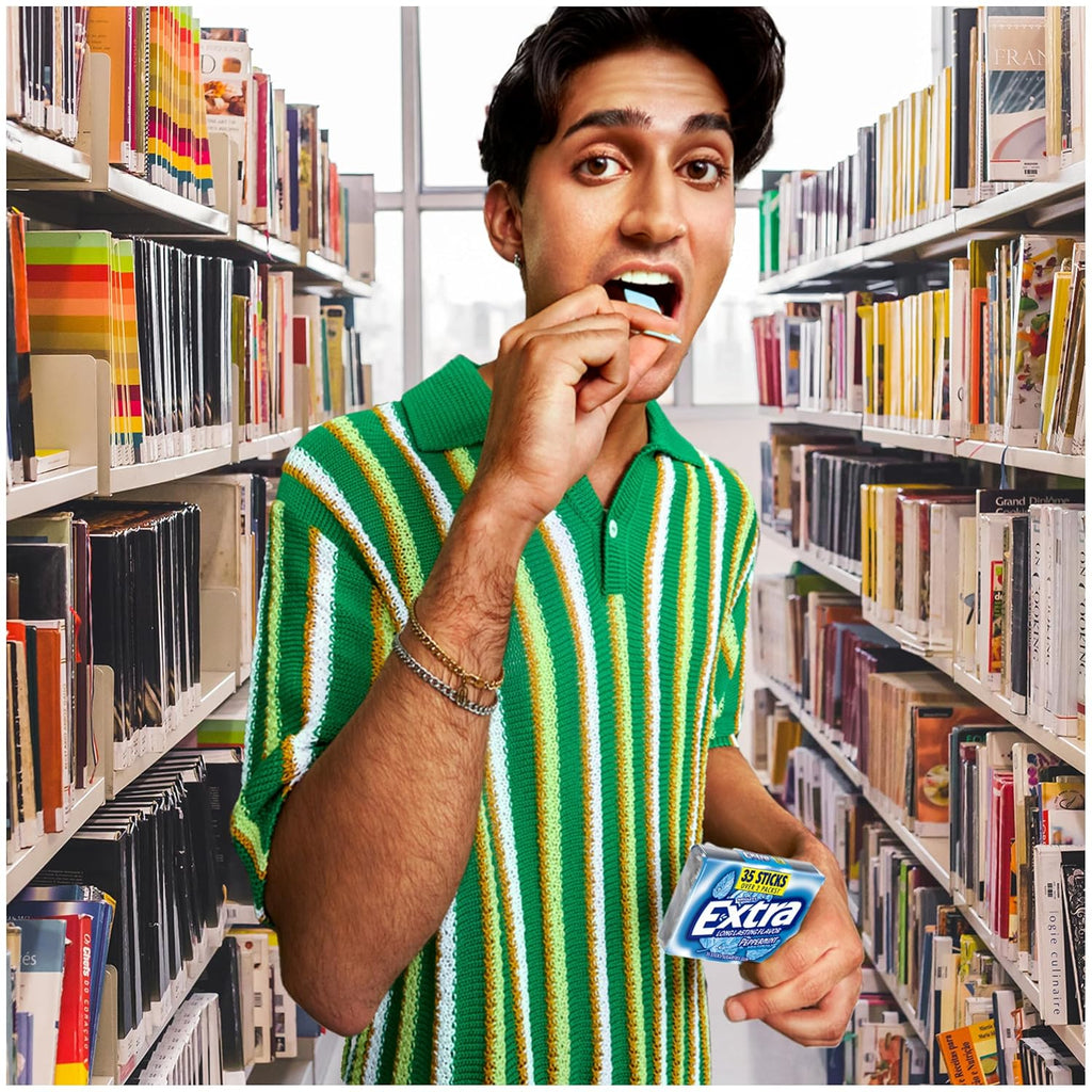 EXTRA Gum Peppermint, Sugar Free Chewing Gum Bulk Pack, 6 Ct/35 Stick