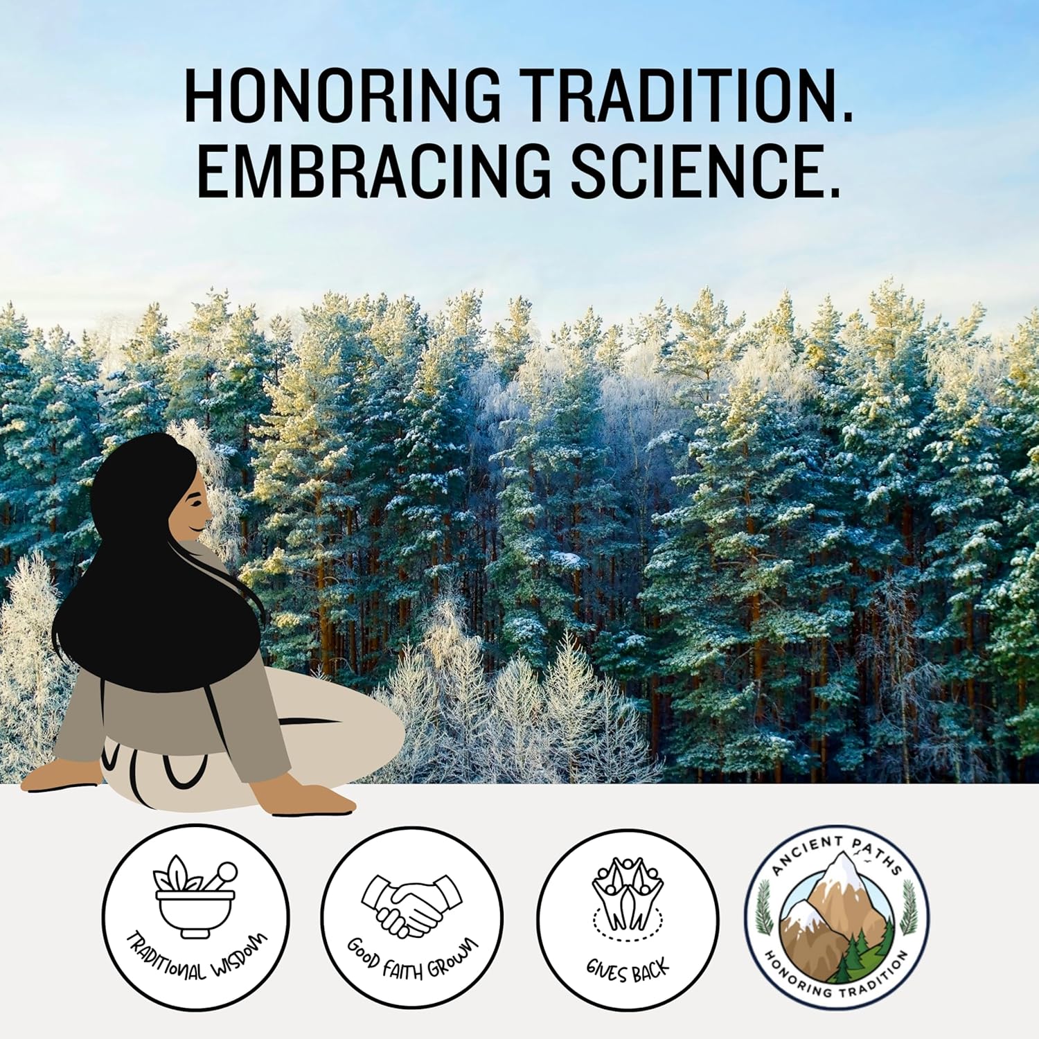 Ancient Paths Organic Lemon Balm Herbal Tea - Nervous & Digestive Support - 100% Pure Dried Lemon Balm Calming Tea - Caffeine-Free & Sustainable Tea Bags - USA Grown (20 Sachets)