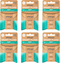 drTung's Smart Floss Mint for Teeth - Natural Expanding Dental Floss, Gentle on Tooth & Gums, Expands & Glides, PTFE & PFAS Free, Certified Organic Mint Essential Oils - Pack of 6