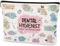 Dental Hygienist Gifts Makeup Bag for Women, Fun Cosmetic Pouch for Dental Assistant, Daily Affirmations Toiletry Bag, Lightweight Zipper Organizer for Work, Travel, Appreciation, Birthday