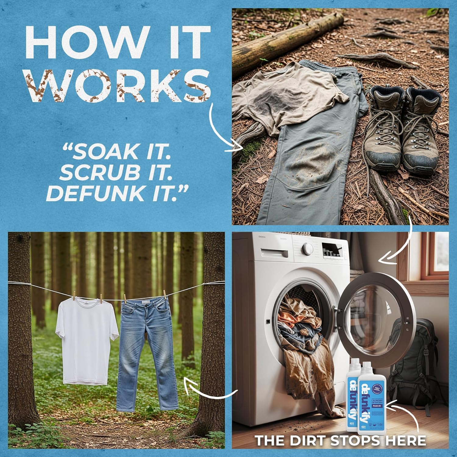 Laundry Detergent 62 Load/37.7 FlOz (2-Pack). 'Fresh Air' Liquid Laundry Detergent for Sensitive Skin. 'ProvenSafe' Laundry Soap Washing Detergent w/Odor & Stain Remover for Activewear & All Fabrics