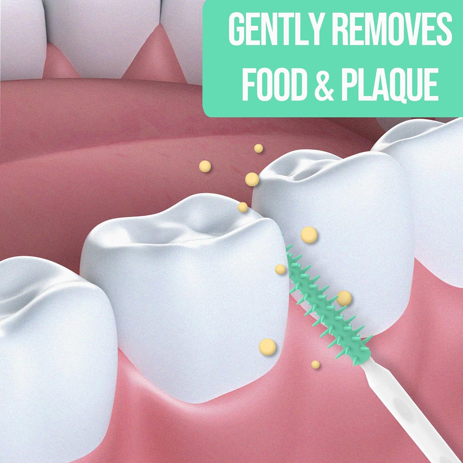 Dr. Emma Brush Picks Rubberized Mint Brush Picks, 2 Packs, 100 Picks/Pack